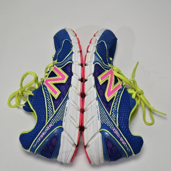 New Balance 750 v1 Blue and Neon Womens Size 8 - Picture 4 of 6